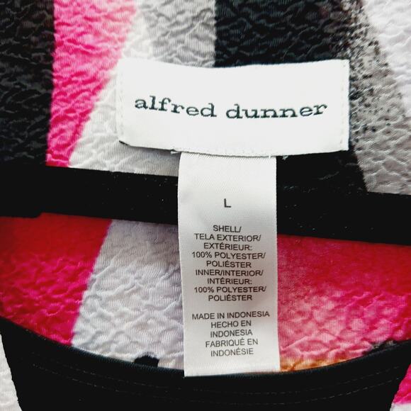 Blouse Size L Pink Black Abstract Whimsycore Y2K Festival Artsy Top Wearable Art - Picture 10 of 10